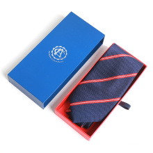 Nuevas llegadas 2018 Custom Print Drawer Gift Silk Jacquard Neck Tie Packaging